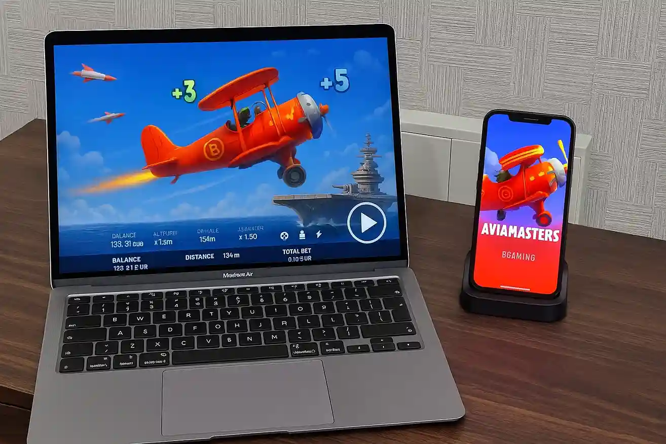 Pantalla de Avia slot con efectos de combate y aviones animados.